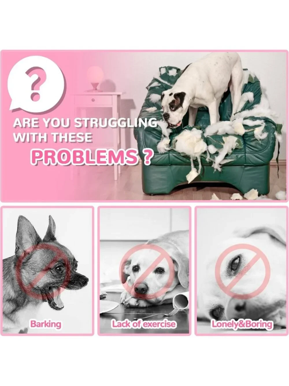 Indestructible Dog Toys for Aggressive Chewers - Large Breed Interactive Treats